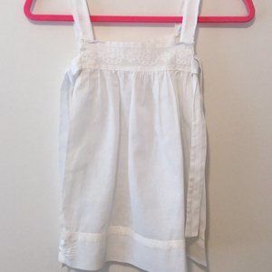 Vintage hand-made pinafore overlay
